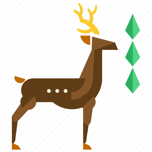 Animal, deer, field, forest, nature, reindeer icon - Download on Iconfinder