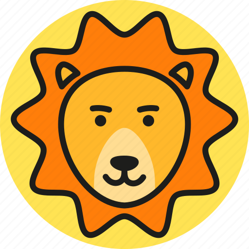 Cute, lion, logo, wild, zoo, animal, nature icon - Download on Iconfinder