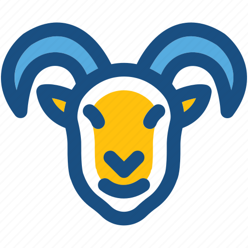 Animal, antelope, chamois, mouflon, mountain goat icon - Download on Iconfinder