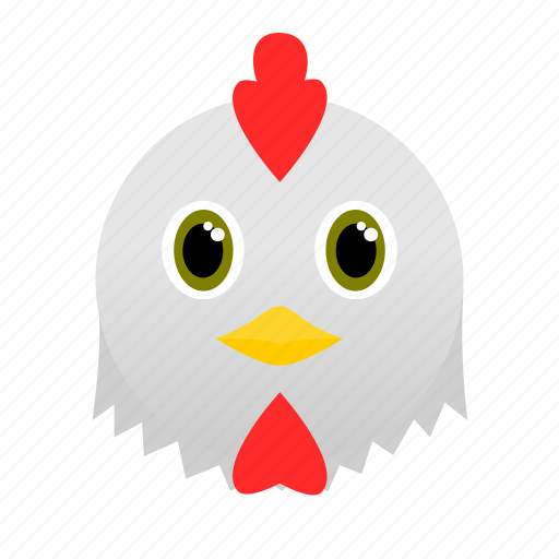 Animal, chicken, egg, face, farm, rooster icon - Download on Iconfinder