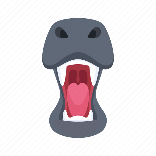Hippo, mouth, flat, icon, open, animal, wildlife icon - Download on Iconfinder