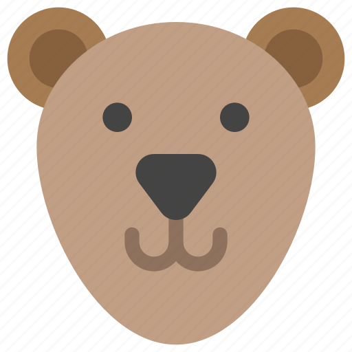 teddy bear face cartoon