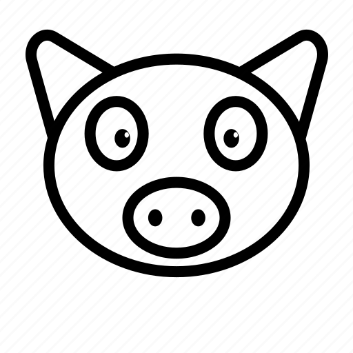 Animal, animals, pig, pig face, pig head, nature, pet icon - Download on Iconfinder
