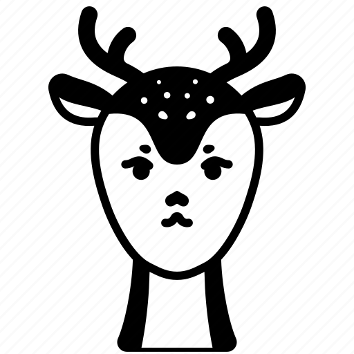 Animal, wildlife, deer, horn, creature, character icon - Download on Iconfinder