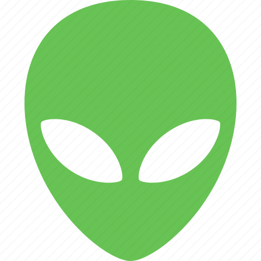 Alien, being, extraterrestrial, face, green, lifeform, martian icon - Download on Iconfinder