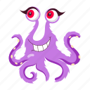 alien, monster, scary, creepy, cartoon