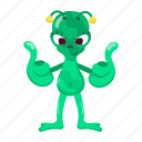 alien, monster mouth, ugly, creepy, cartoon