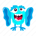 alien, scared, frightened, monster, cartoon\