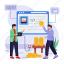 nft market, blockchain technology, nft apps, nft data, fintech, animation 