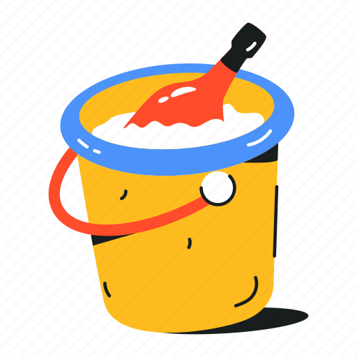 Wine cooler, wine bucket, ice bucket, wine bottle, champagne bucket icon - Download on Iconfinder