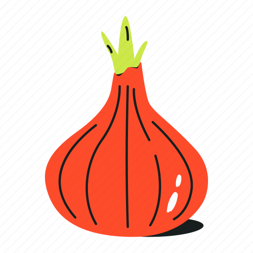 Allium cepa, onion, vegetable, bulb onion, organic food icon - Download on Iconfinder