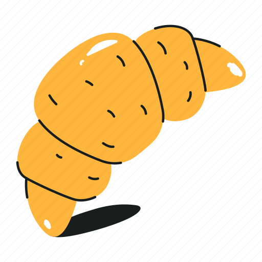 Crescent roll, croissant, pastry roll, flaky pastry, french roll icon - Download on Iconfinder