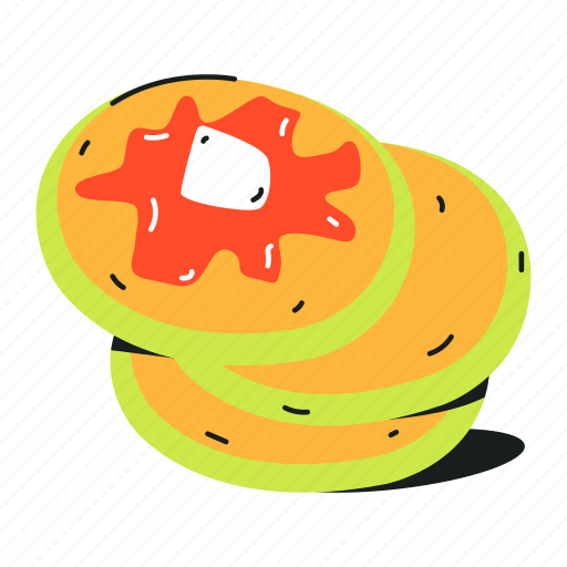 Mini pancakes, poffert, pancakes, sweet food, bakery food icon - Download on Iconfinder