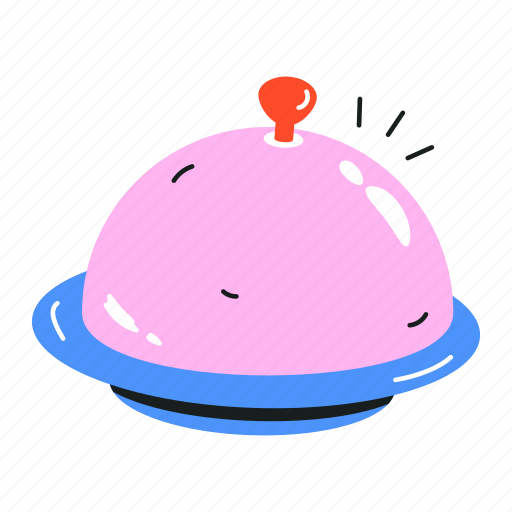 Food platter, food lid, food cover, serving dish, food serving icon - Download on Iconfinder