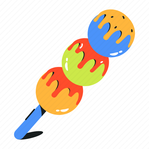 Campfire marshmallows, roasted marshmallows, marshmallow stick, charred marshmallows, roasted mallows icon - Download on Iconfinder