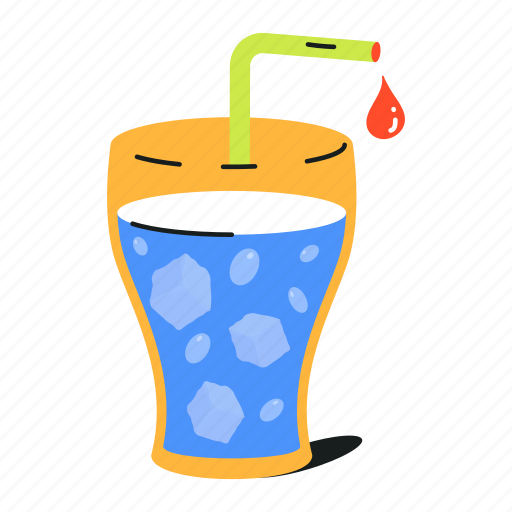 Cold drink, fizzy drink, chilled drink, drink glass, soft drink icon - Download on Iconfinder
