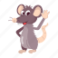 rat cartoon, cartoon sticker, comic sticker, rat character, rat mascot 