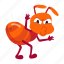 ant colony, ant mascot, ant characters, funny ants, crazy ants 