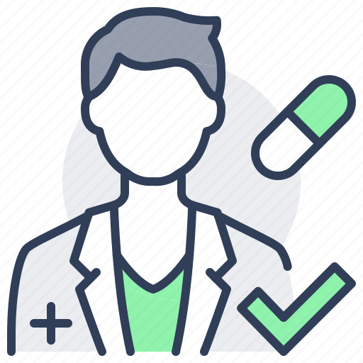 Doctor, capsule, pill, drug, approved icon - Download on Iconfinder