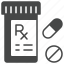 prescription, bottle, rx, pill, pharmacy, capsule