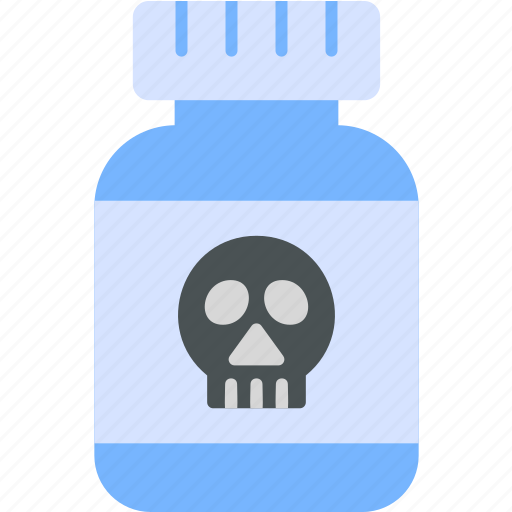 Poison, bottle, chemical, flask, liquid, potion, toxic icon - Download on Iconfinder