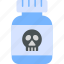 poison, bottle, chemical, flask, liquid, potion, toxic, icon 