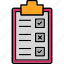 checklist, checkmark, document, list, paper, todo, tasks, check, survey, icon 