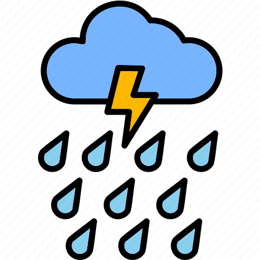 Rain, cloud, forecast, precipitation, rainy, storm, weather icon - Download on Iconfinder
