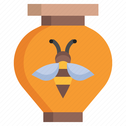 Honey, jar, bee, farming, and, gardening, sweet icon - Download on Iconfinder