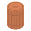barrel, bee, cartoon, food, honey, isometric, wood 