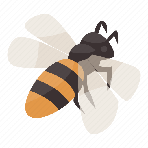 Bee, business, cartoon, floral, isometric, logo, love icon - Download on Iconfinder