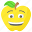 guilty, worried, sad, apple, emoji, expression, feeling 