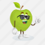 mascot, thumb, pose, food, fruit 