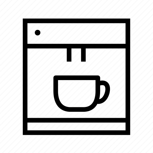 Appliance, coffee, kitchen, machine, outline icon - Download on Iconfinder