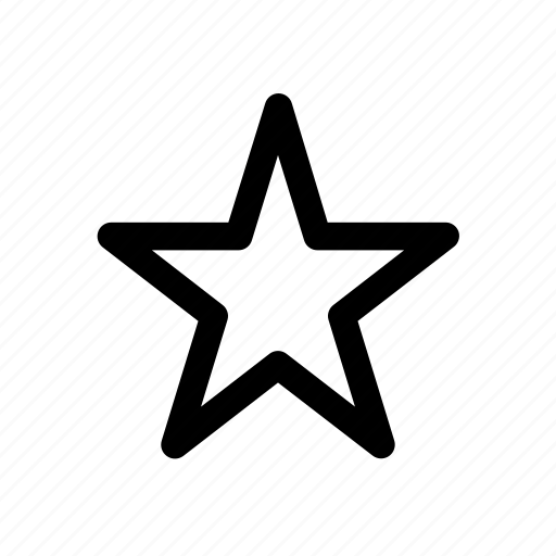 Empty, favorite, outline, star icon - Download on Iconfinder