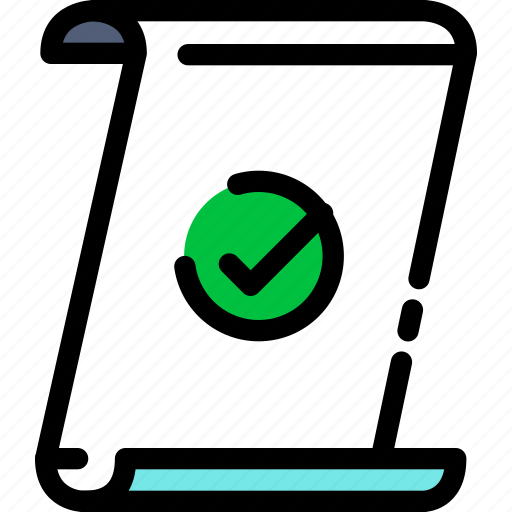 Approved, paper, document, check, mark icon - Download on Iconfinder