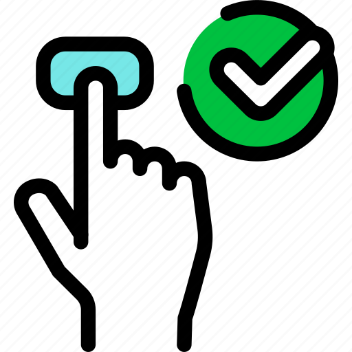 Approved, turn, on, notification, hand icon - Download on Iconfinder