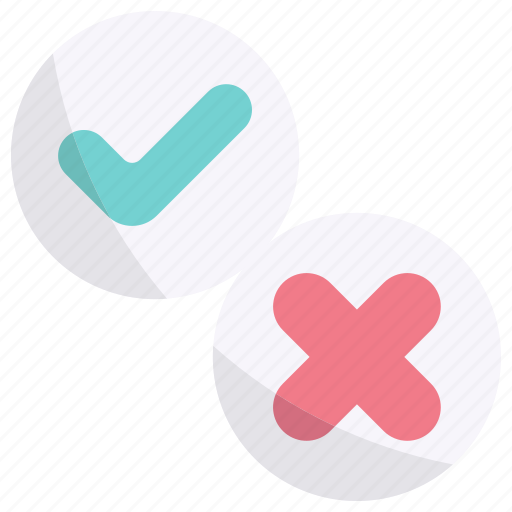 Approved and rejected, tick, approve, accept, cancel, approved, rejected icon - Download on Iconfinder