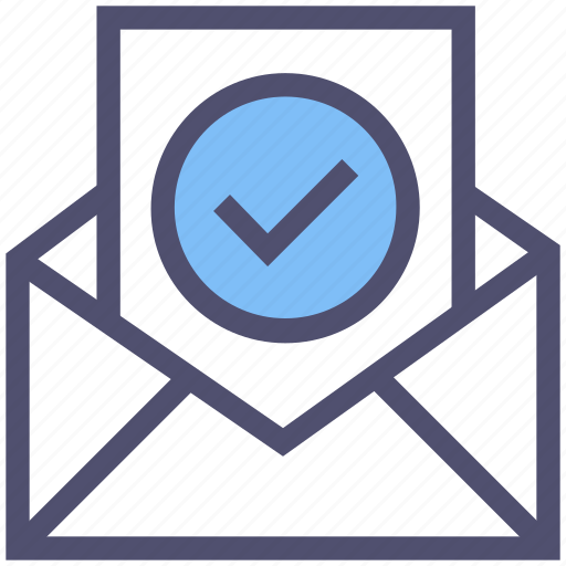 Approved, check mark, document, email, envelope, good, mail icon - Download on Iconfinder
