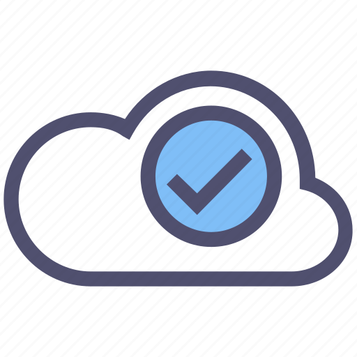 Approved, check mark, cloud, complete, done, good, ok icon - Download on Iconfinder