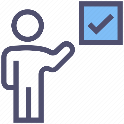 Approved, check mark, chose, human, people, person, user icon - Download on Iconfinder