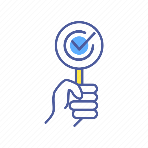 Accepted, agreement, approved, checkmark, gesture, hand, holding icon - Download on Iconfinder
