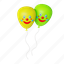 clown, joker, decoration, balloons, carnival, festival 