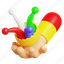 hand, hat clown, colorfull, gesture, interaction, finger 