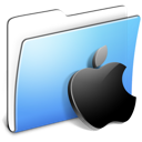 Apple, aqua, folder, smooth icon - Free download