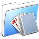 Aqua, card, deck, folder, smooth icon - Free download
