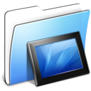 Aqua, folder, smooth, wallpapers icon - Free download