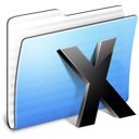 Aqua, folder, stripped, system icon - Free download