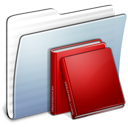 Folder, graphite, library, stripped icon - Free download