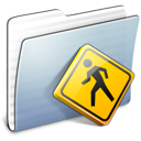 Folder, graphite, public, stripped icon - Free download